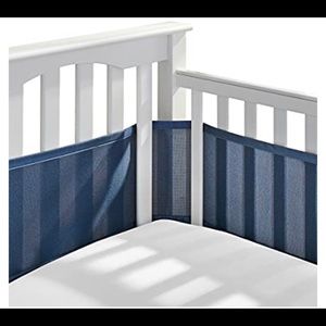Breathable baby mesh crib liner